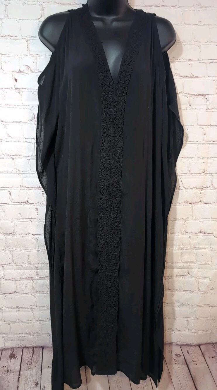 Astr Women's Kaftan XS Cold Shoulder Swim Cover Up Casual Dress Beach Resort
